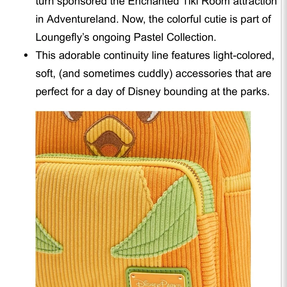 # 0706** The Orange Bird Backpack - Picture 4 of 15